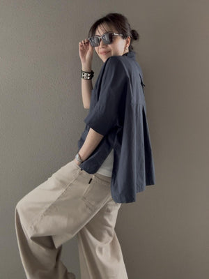 cropped relax shirt refine