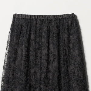 シアー レース ギャザー スカート