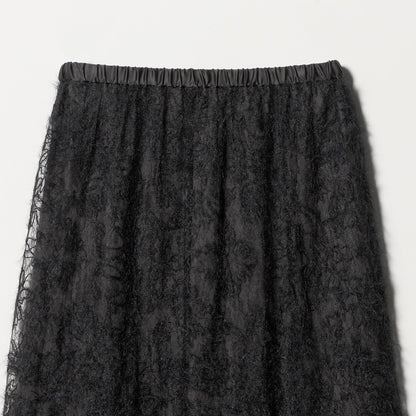 シアー レース ギャザー スカート