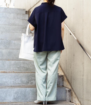 きれいめフラップサファリブラウス