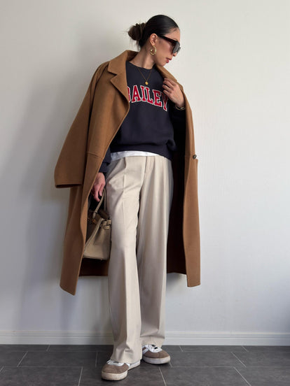 BAILEY刺繍ロゴセミクロップドスウェット – &DROBE (アンドローブ)