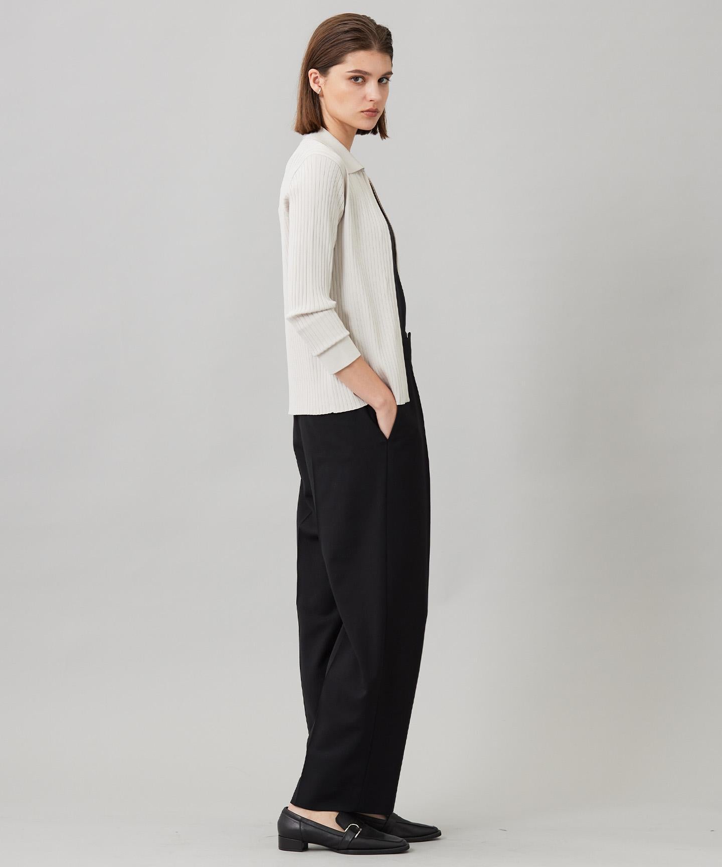 ウール2WAYストレッチ ワイドパンツ