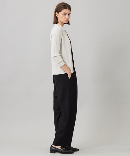 ウール2WAYストレッチ ワイドパンツ