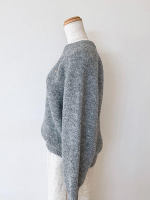 アルパカウールシンプルニット