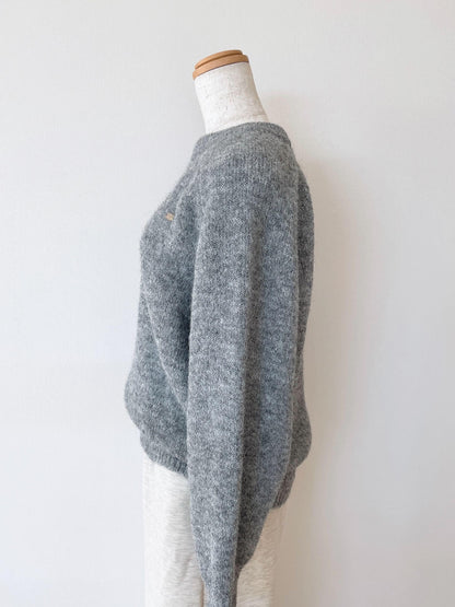 アルパカウールシンプルニット