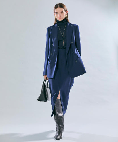 LA MONNAIE / バイカラーウールタートルニット