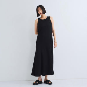 シャーリングジャージーワンピース≪洗濯機で洗える≫