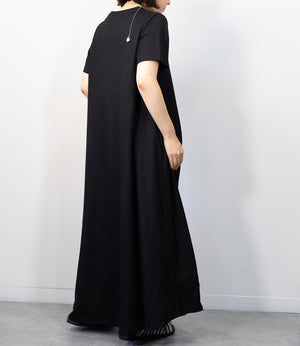 接触冷感フレアワンピース