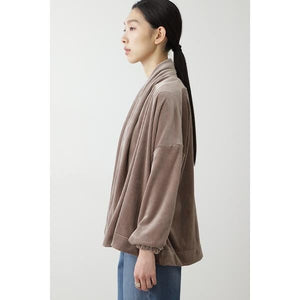 コーデュロイボンバーフーデッドカーディガン