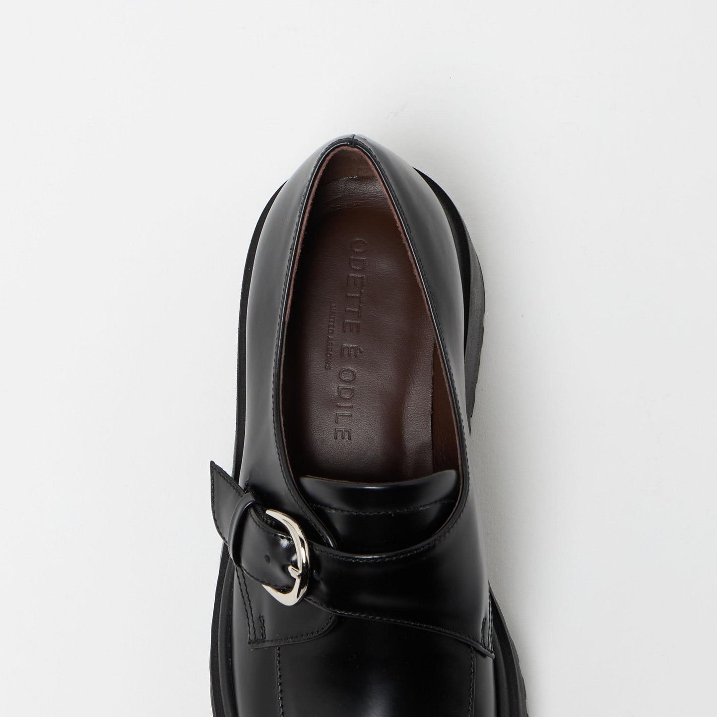 モンクストラップボリュームソールフラット55↑