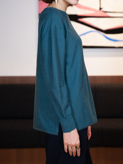 ボートカラーボリュームスリーブニット