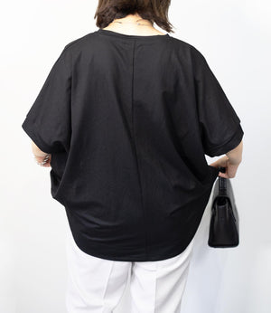 接触冷感オーバーカットソー