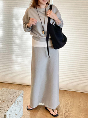 ライトスウェット ボートネックセットアップ