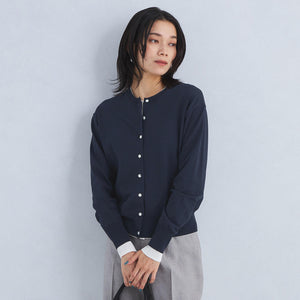 ドラキー クルーネック ニット カーディガン