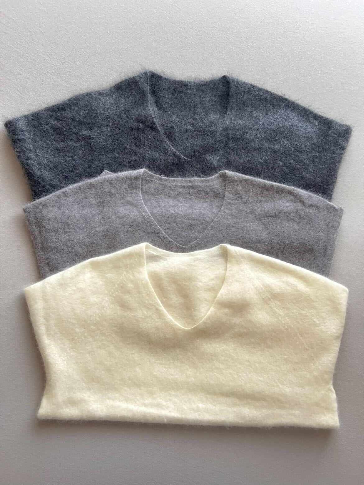 人気ディレクターmeg1006tの限定コーデセット！モヘアライクニットとタックワイドパンツセット