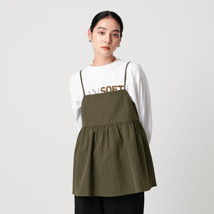 ポリエステルジャガード レイヤードキャミソール