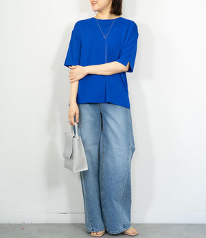 ハーフスリーブニット