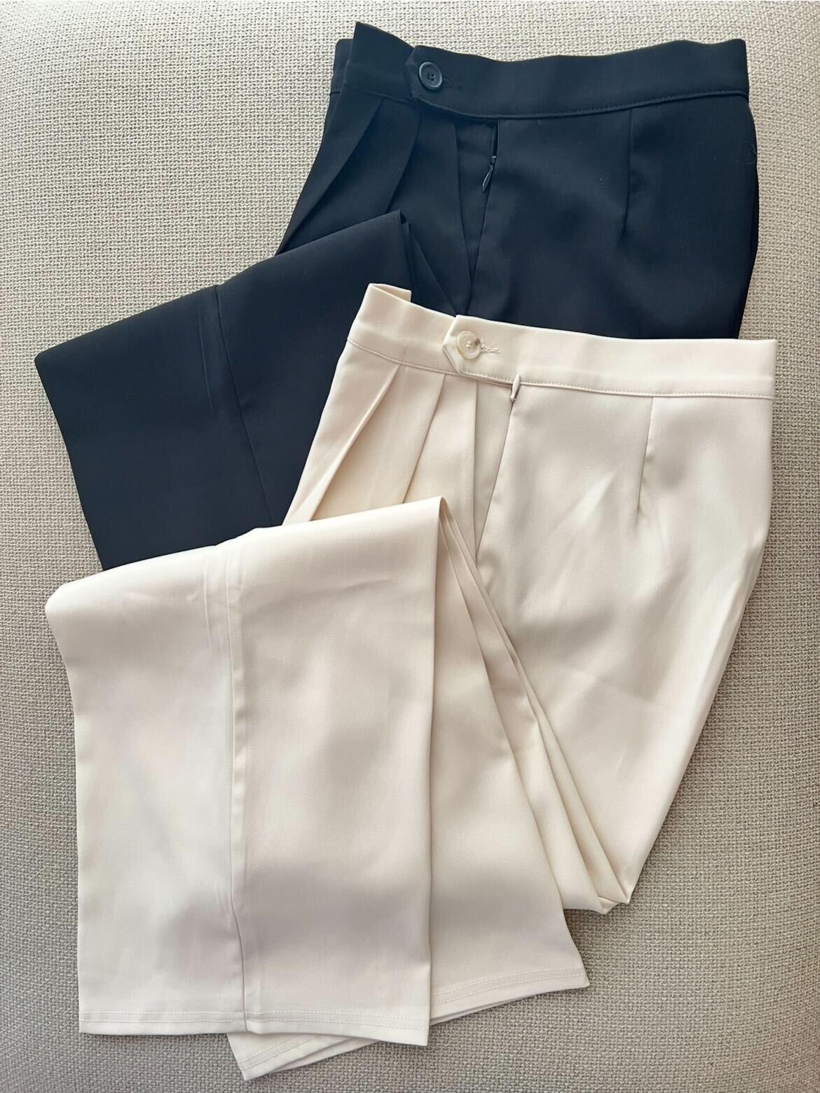 人気ディレクターmeg1006tの限定コーデセット！モヘアライクニットとタックワイドパンツセット