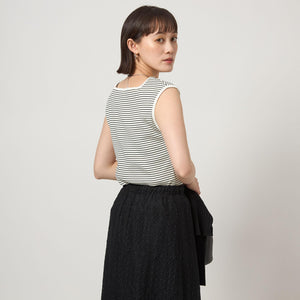 ブライトリブ フレンチスリーブ プルオーバー カットソー -制菌-