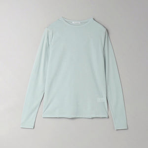 コットンナイロン天竺 シアー クルーネック Tシャツ