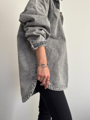 デニムオーバーシャツジャケット