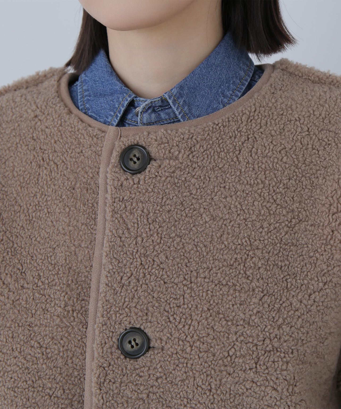 リバーシブルフェイクスウェードコート