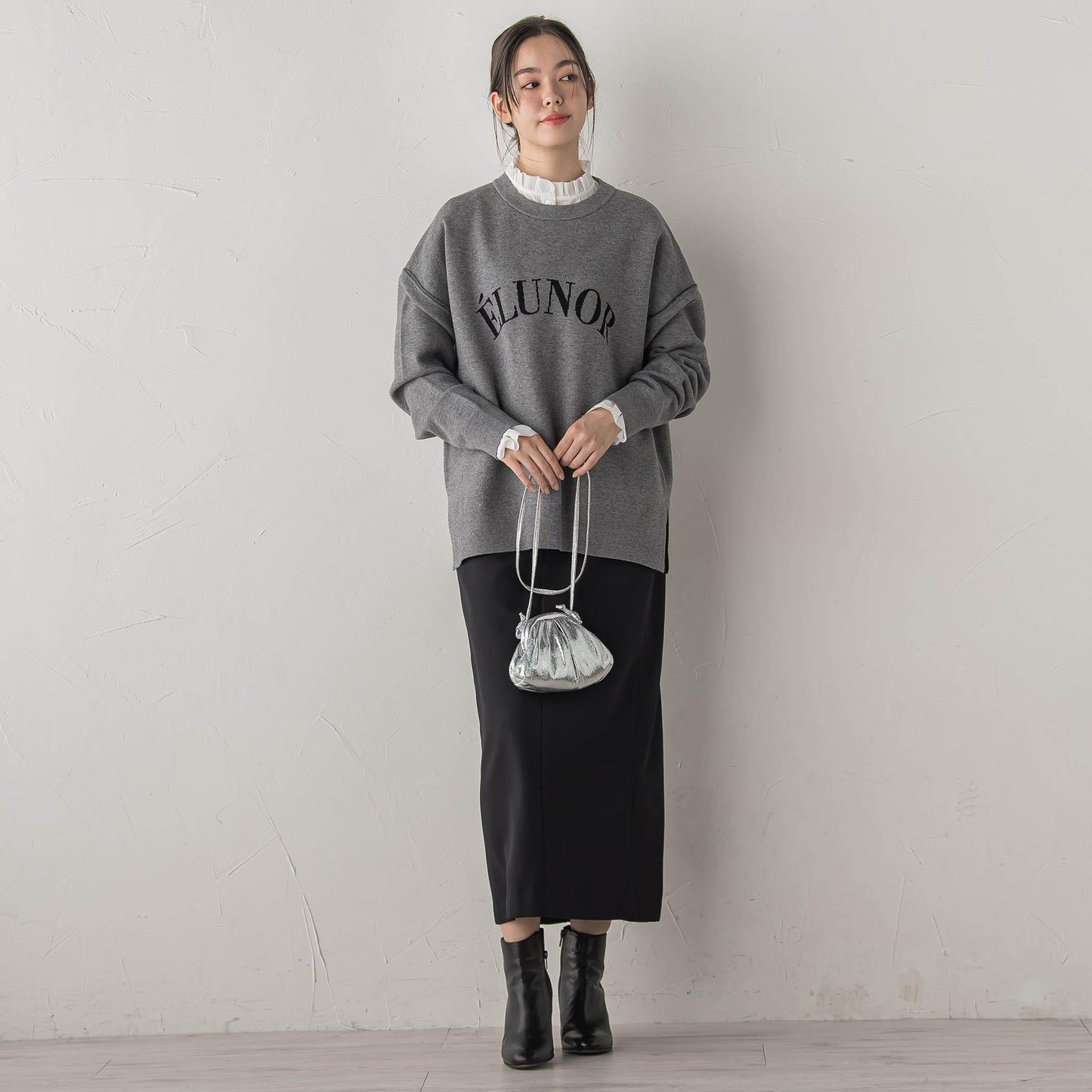 襟フリルブラウス≪洗濯機で洗える≫