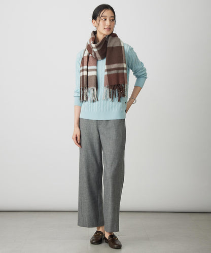 カシミヤチェック マフラー