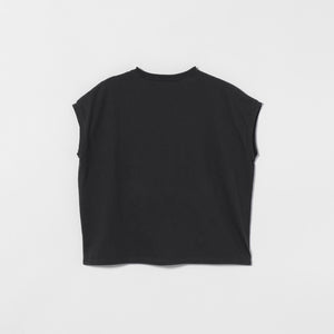 コットン ロゴプリント フレンチスリーブ Tシャツ