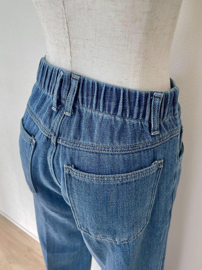 センタープレスフレアデニム