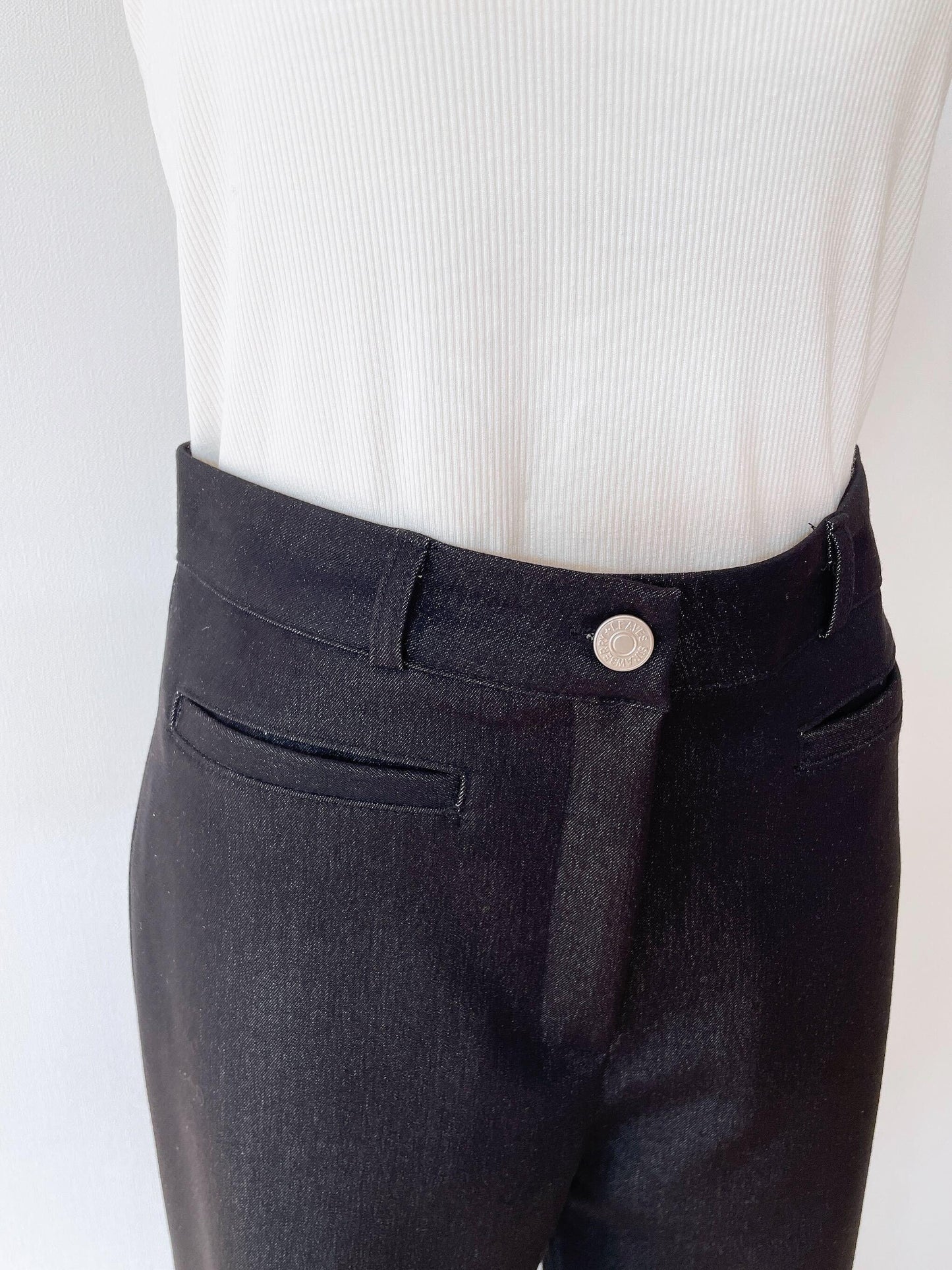 スパンデックスデニムライクパンツ