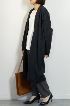 着流しニットコーディガン