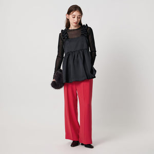 2タック ワイドパンツ‐UVカット 接触冷感 吸水速乾 帯電防止 ウォッシャブル‐