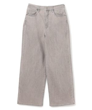 撥水 ワイドストレートデニム