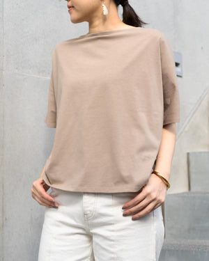 半袖コクーンカットソー