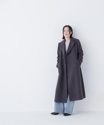 ビッグカラーダブルチェスターコート