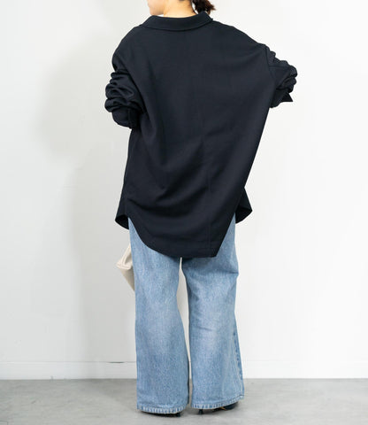 カットジョーゼットオーバーシャツ