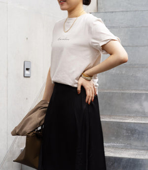 ワンポイントスリムTシャツ