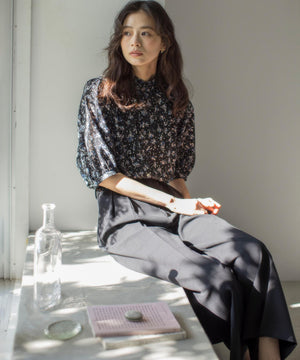 ドライタッチツイル ワイドパンツ