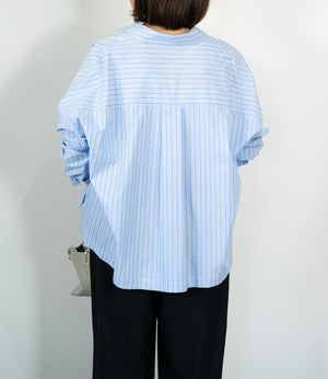 先染めストライプシャツ