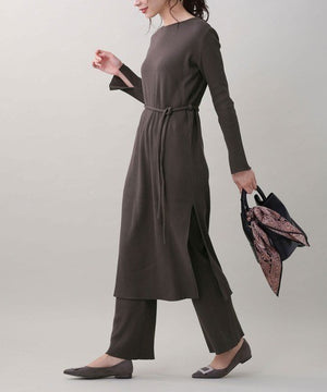 リブテレコパンツ