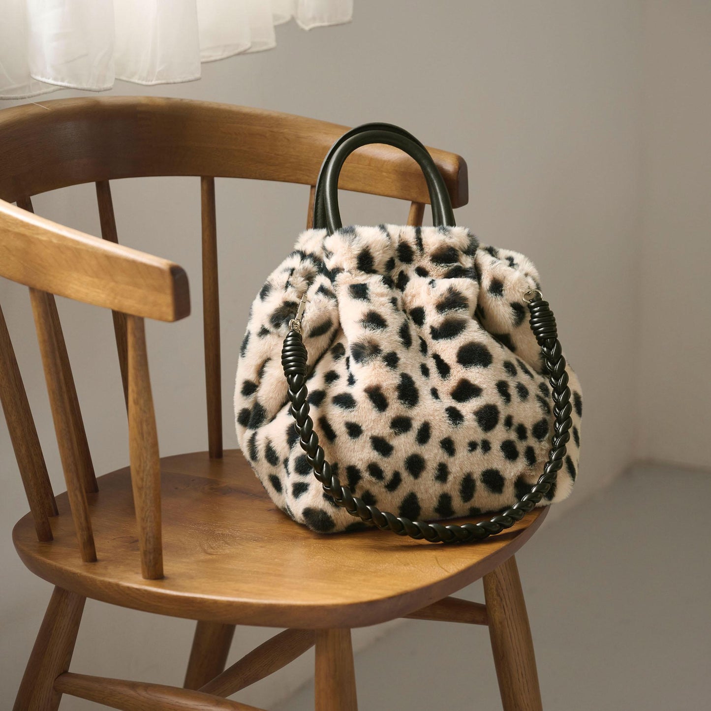 フェイクファー2WAY トートバッグ / ショルダーバッグ