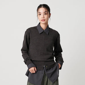 ウール レイヤードニット ウォッシャブル