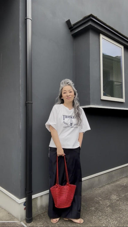 メッシュバケットバッグ
