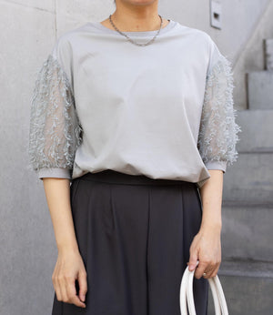 シアーフリンジドッキングカットソー