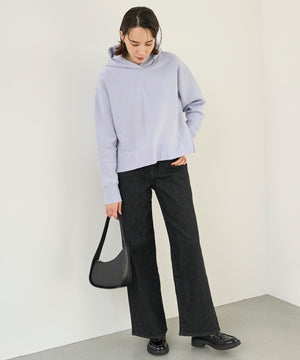 撥水 ワイドストレートデニム