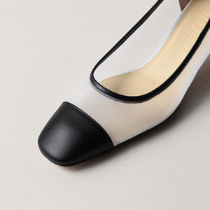 トゥキャップNチュール パンプス45↓