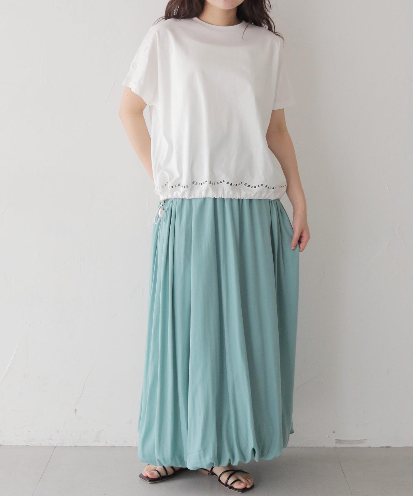カッティンググドロストTシャツ