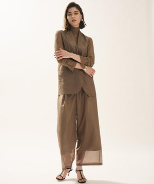 シアーニット コンビトップス