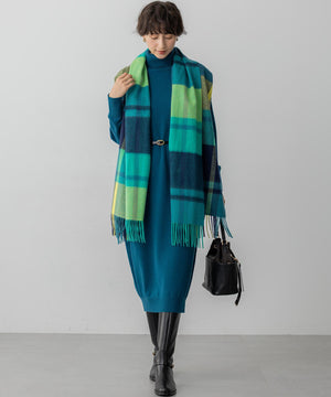 カシミヤ チェック ストール